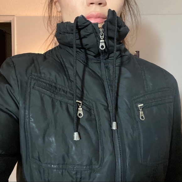 DKNY Insulated Black Winter Sporty Coat/Jacket - Picture 3 of 9